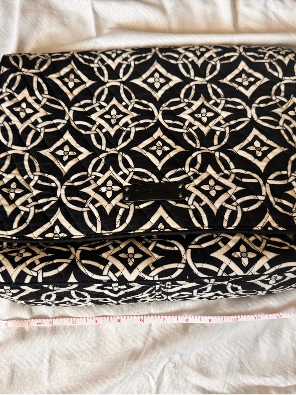 Vera Bradley Black & White Quilted Cosmetic Case